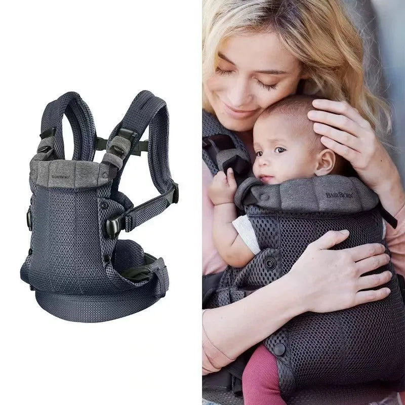 Porte bébé ergonomique — matière respirante détail