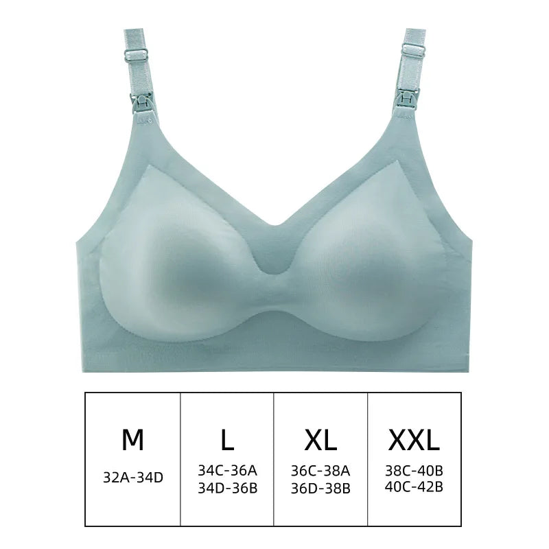 Soutien gorge d'allaitement vert émeraude