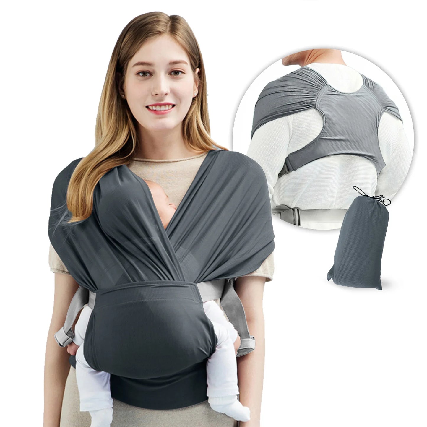 Porte bébé respirant kangourou