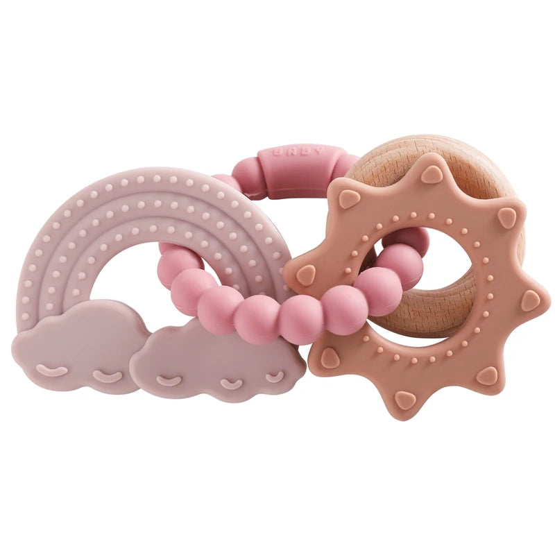 Anneau de dentition rose