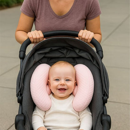 Cale tête bébé ergonomique dans poussette — Compatible siège auto et landau | Univers Bébé One