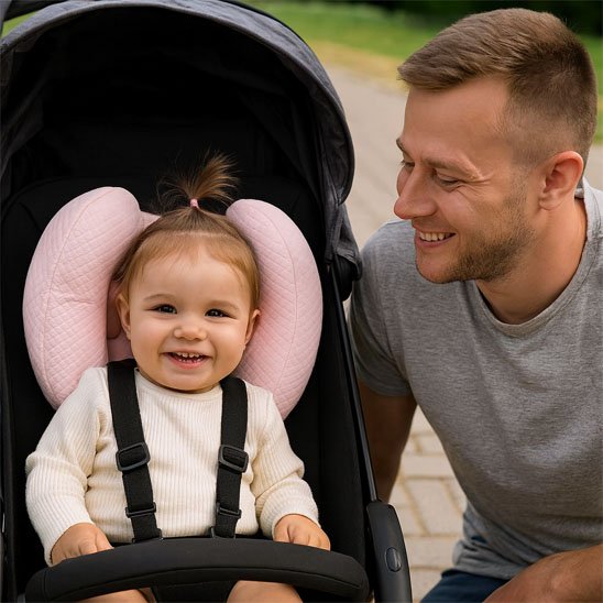 Cale tête bébé ergonomique en siège auto — Sécurité et confort pour nourrisson | Univers Bébé One