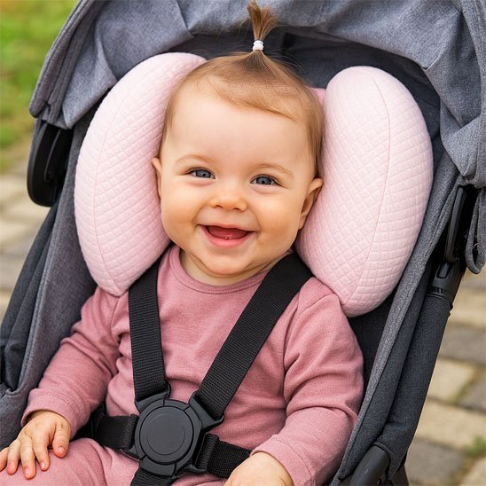 Cale tête bébé ergonomique matière douce respirante — Protection tête nouveau-né | Univers Bébé One