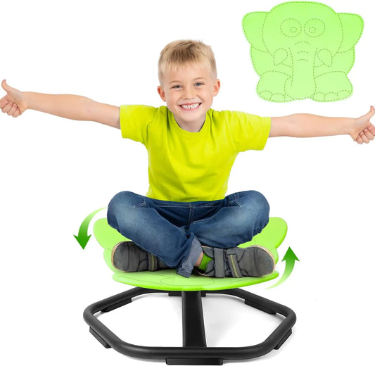 Chaise pivotante éléphant pour enfants 360 ° 
