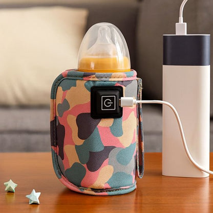 Chauffe biberon portable — utilisation en poussette