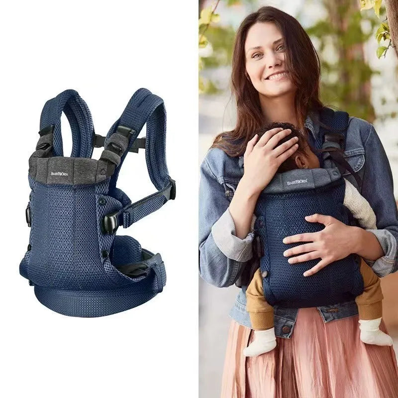 Porte bébé ergonomique — matière respirante détail