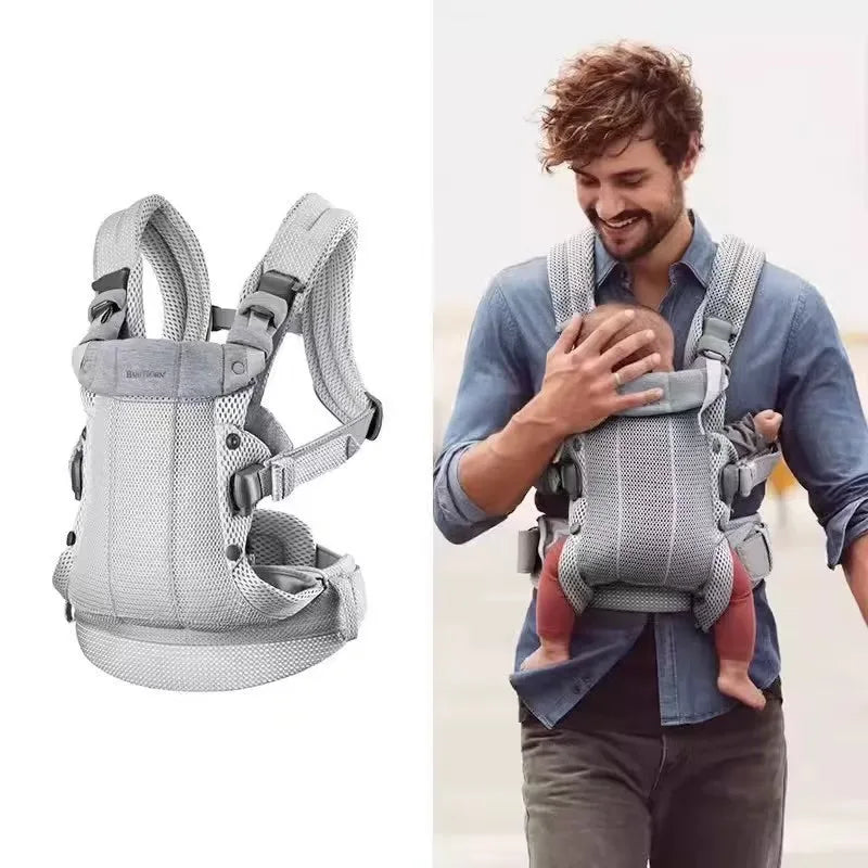 Porte bébé ergonomique — matière respirante détail