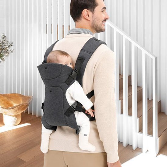 Porte bébé ergonomique position dorsale — Mains libres pour parent actif | Univers Bébé One