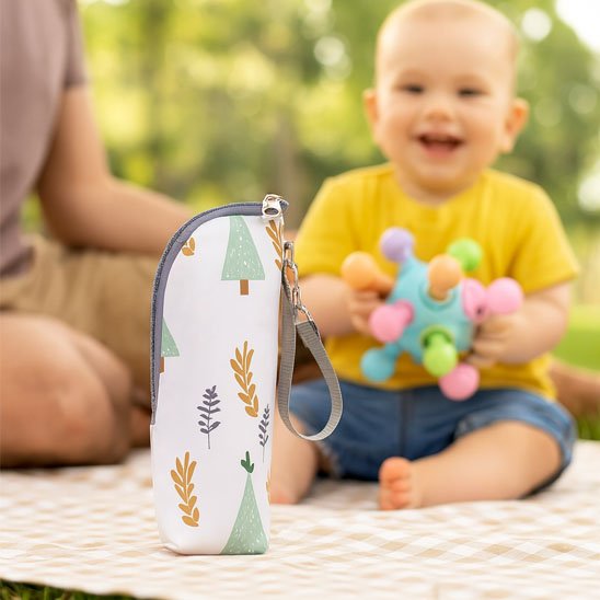 Porte biberon bébé — détail matière