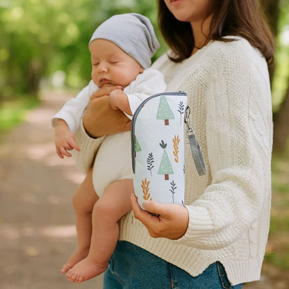 Porte biberon bébé — en situation d'utilisation