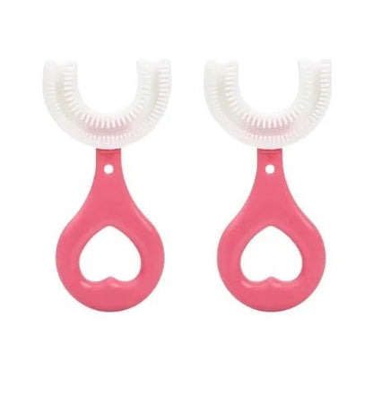 Brosse à dents en forme de U pour enfants en silicone