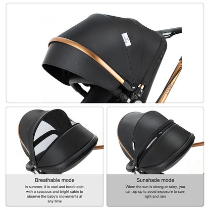Poussette pour bébé Cuir