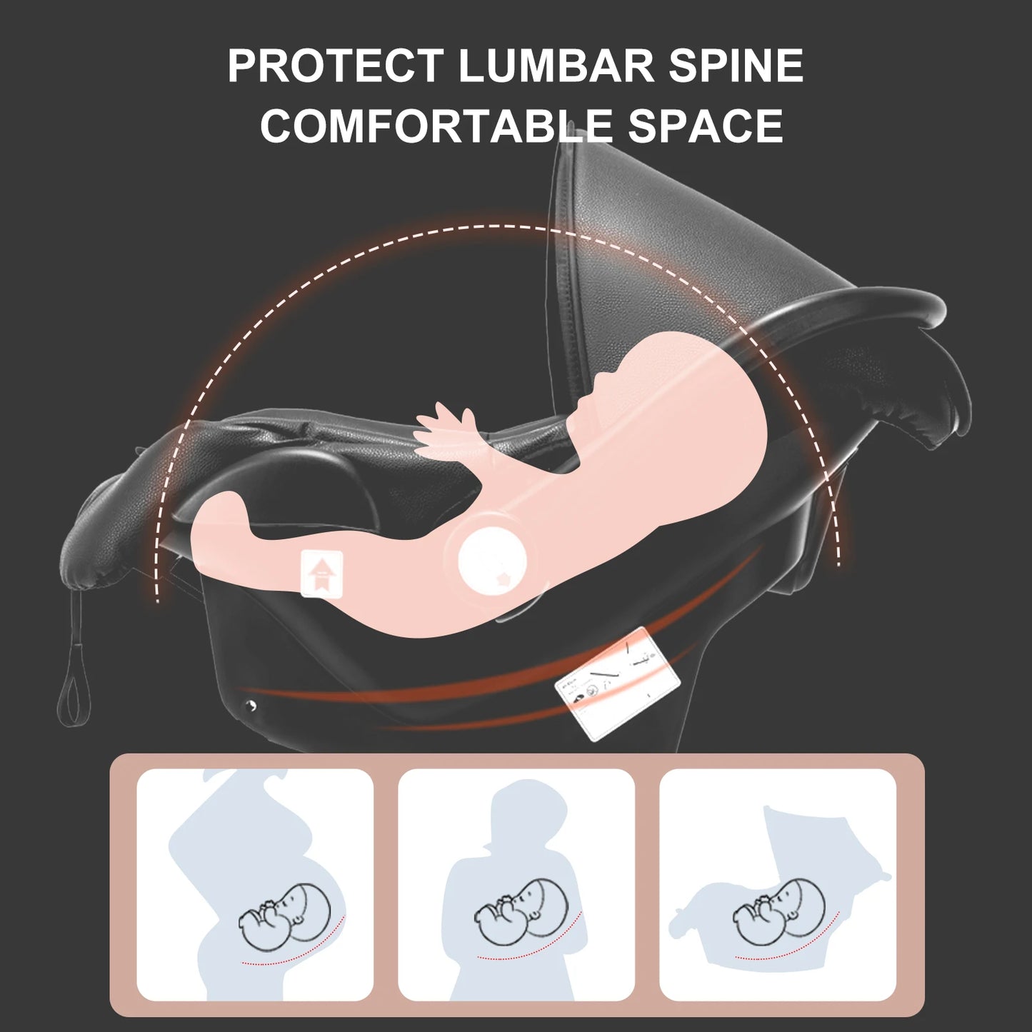 Poussette pour bébé Cuir