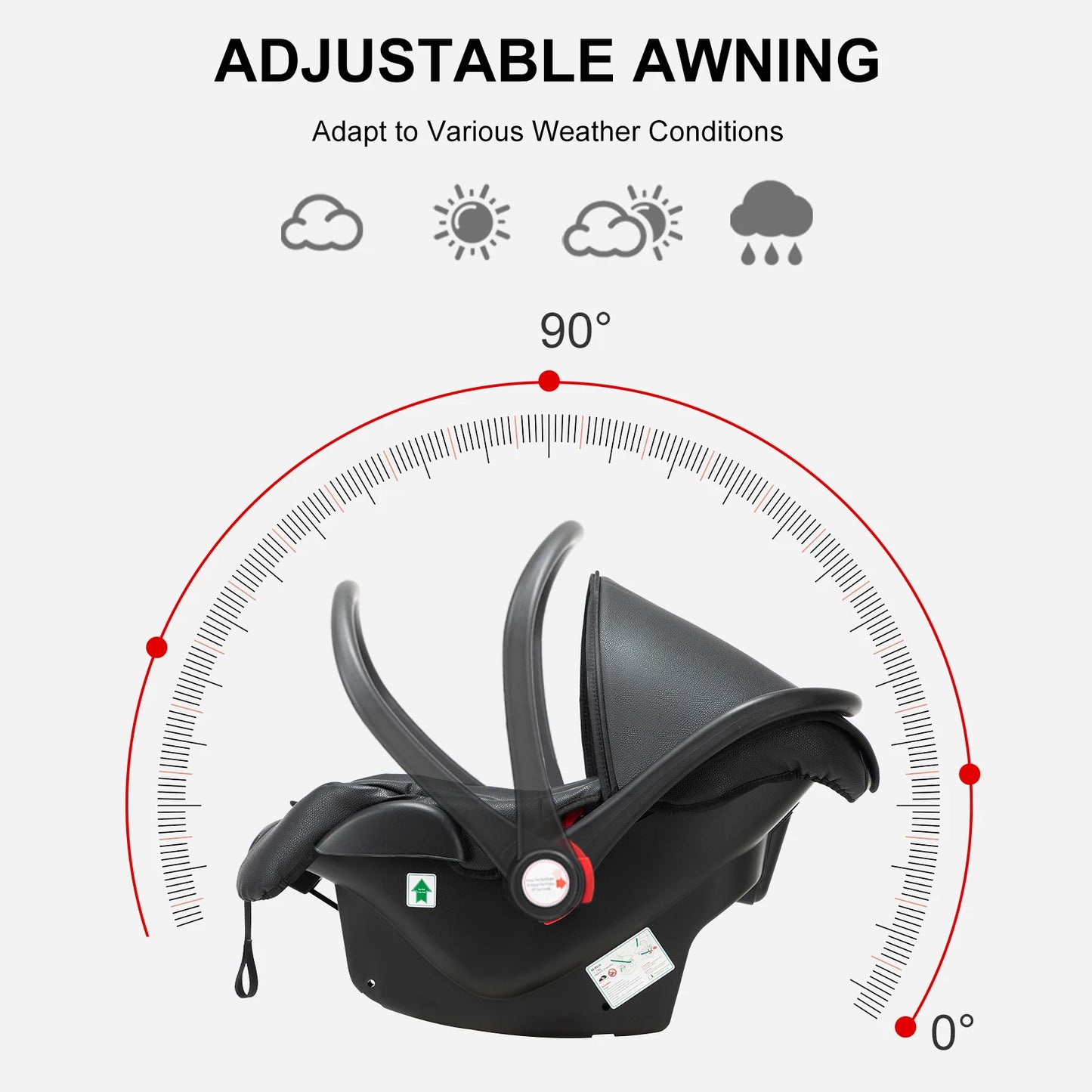 Poussette pour bébé Cuir