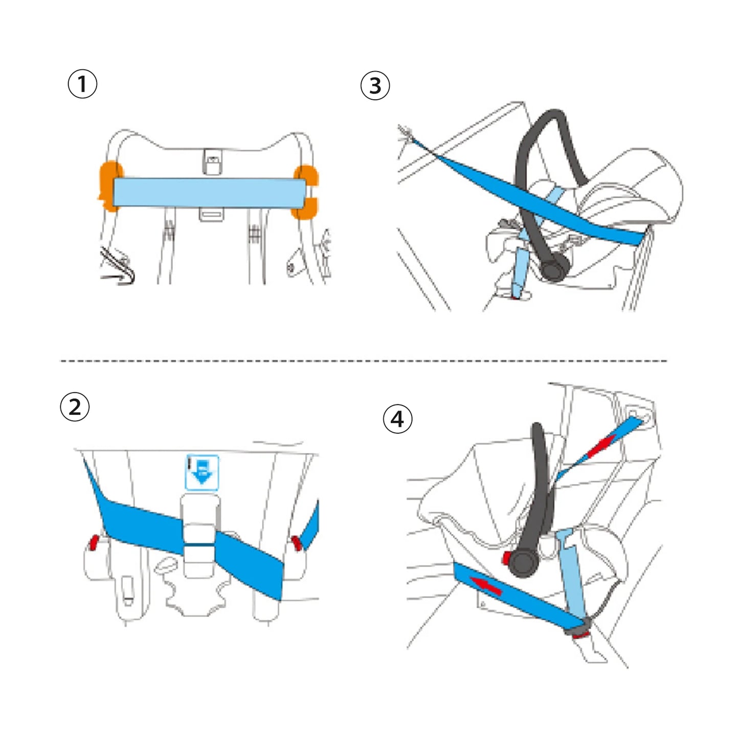 Poussette pour bébé Cuir
