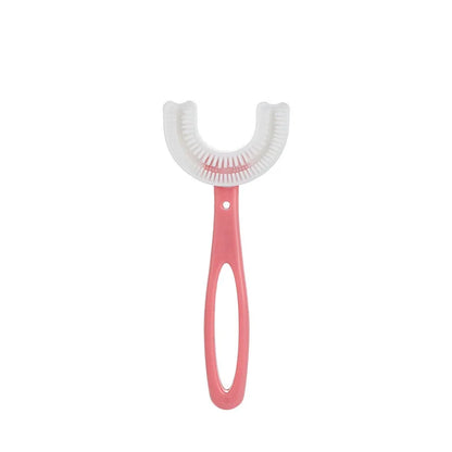Brosse à dents en forme de U pour enfants en silicone