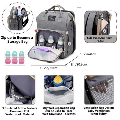 Sac à langer pliable — poche isotherme pour biberons