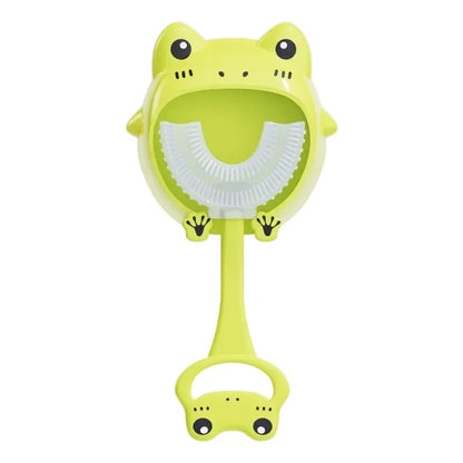 Brosse à dents en forme de U pour enfants en silicone souple