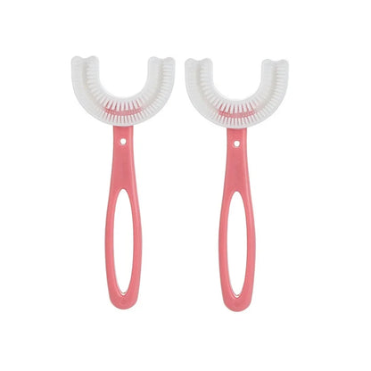 Brosse à dents en forme de U pour enfants en silicone