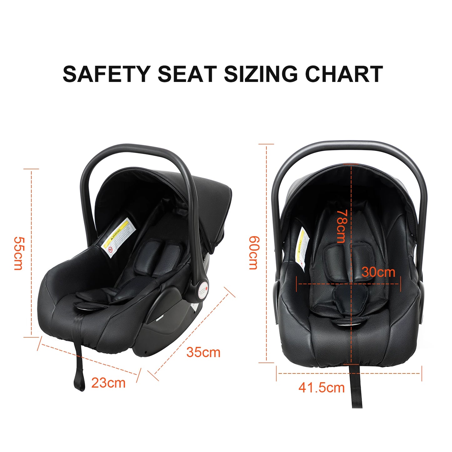 Poussette pour bébé Cuir