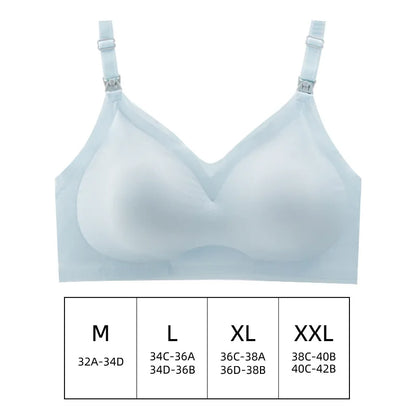 Soutien gorge d'allaitement gris bleu