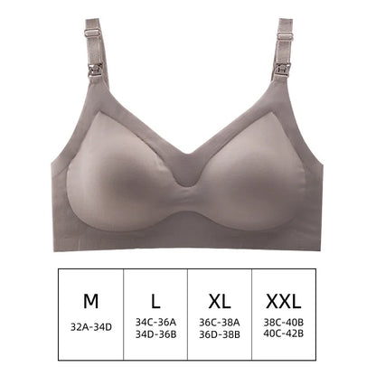 Soutien-gorge d'allaitement gris violet