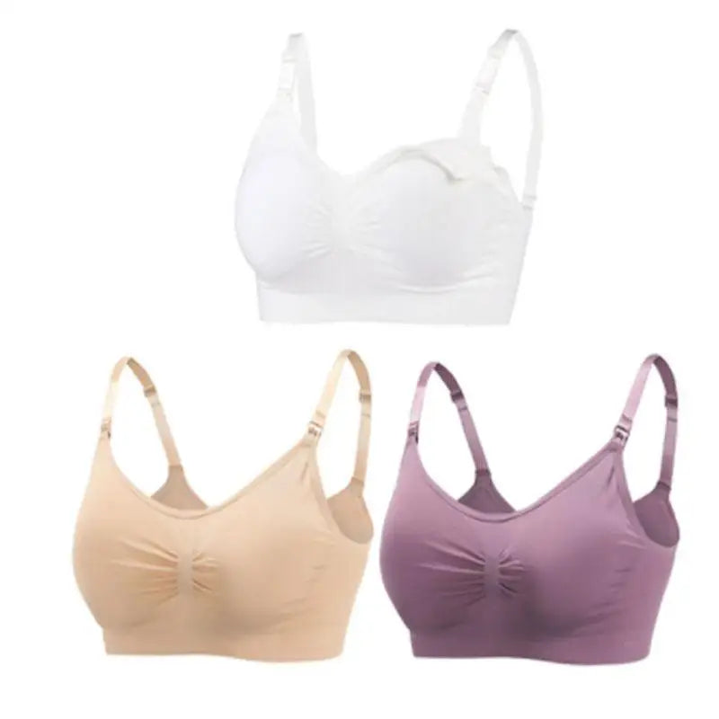 Soutien-gorge d'allaitement en coton sans couture