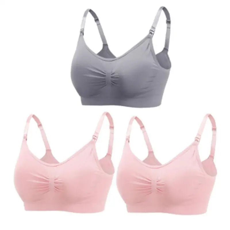 Soutien-gorge d'allaitement en coton sans couture push-up