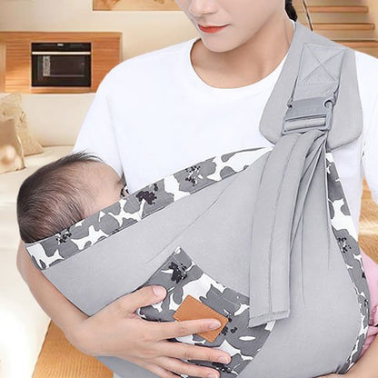 Écharpe de portage ultra-confortable vue de face — Mains libres bébé contre soi | Univers Bébé One