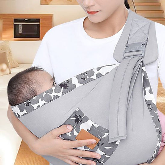 Écharpe de portage ultra-confortable vue de face — Mains libres bébé contre soi | Univers Bébé One